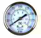 Pg25-02b 0-200 Best In Usa Qty 5 Air Pressure Gauge 2.5 Center Back Mount 1 4 Npt 2-1 2 Dial Psi