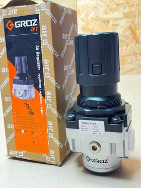 R15934 Groz Air Compressed Regulator Aluminum 1/2 In Npt 140 Cfm 7 Psi To 145