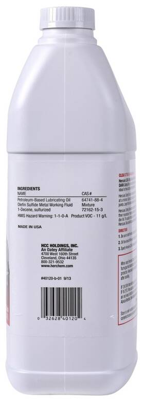 40120 Hercules Cutting Oil 1 Gallon Can