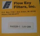 Pass20-1 Npt P20-1 Ezy " Filter Flow Filters 1 4-200 4 1-1