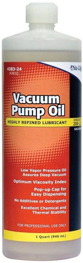4383-24 Nu-calgon Vacuum Pump Oil 1 Quart Multi-viscosity Hvac