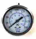 Pg25l-02b200 Best In Usa Liquid Filled 2.5 Air Pressure Gauge Center Back Mount 1 4 Npt 2-1 2 Dial 200