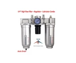 Thb 3/4" Heavy Duty Filter Regulator Lubricator Air Control W/auto Drain C906NA. Fixed Price $155.99.