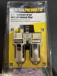 Central Pneumatic 3/8" Air Line Desiccant Dryer With Oil Filter. Fixed Price $79.99.