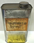 Vintage Royal Lubricants Co. 0-147 Lube Oil, MIL-L-6085A, Royce 885, Qt.. Fixed Price $49.99.