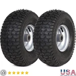 Pneumatic Lawn Mower Tire Wheel Assembly 15X6 Heavy Duty 4-PLY Turf Friendly New. Fixed Price $93.66.