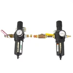 (lot Of 2) Speedaire 4XL01 1/2" Pneumatic Filter Regulator 150PSI W/ Connectors. Fixed Price $69.29.