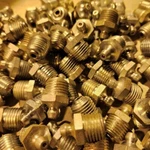 Stewart Warner Alemite 1/4" Ptf Straight Threaded Grease Zerk Fittings 25 Pcs. Fixed Price $36.00.