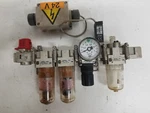 Smc Pneumatic Air Regulator/filter Set- See Description. Fixed Price $99.99.