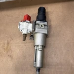 Smc AW60K-N10C-27 Pneumatic Filter Regulator With VHS50-N10B-Z Lockout Valve. Fixed Price $75.00.