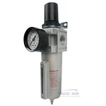 3/4" Compressed Air Line Compressor Filter & Regulator Combo Piggyback System. Fixed Price $62.97.
