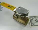 New Parker Locking Brass Ball Valves 3/4" Npt 250 Psi Teflon Seats, #10-32 Drain. Fixed Price $29.95.