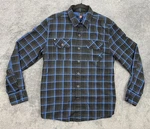 Element Shirt Mens Large Black Blue Plaid Button Up Long Sleeve Western Pockets. Fixed Price $27.99.