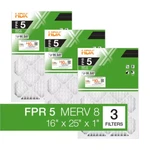 16 X 25 Standard Pleated Air Fpr 5, 3-PACK, Filters Replacement. Fixed Price $16.43.