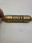 Nos Carter F2825S In-line Fuel Filter For 5/16 Gas Gold Metal. Fixed Price $22.00.
