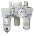 Pneumaticplus Air Filter Regulator Lubricator Combo 1/4" NPT250 Psi SAU200-N02G. Fixed Price $79.99.