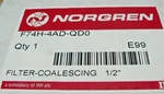 Norgren 1/2" Filter-coalescing P/n F74H-4AD-QD0 F74H4ADQD0 F45-421-MODA. Fixed Price $218.00.