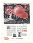 1959 E. D. Bullard Ad: Fire Helmets & Smoke Eater Gas Masks. Sausalito. Fixed Price $21.84.