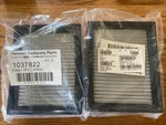 2- Tennant Dust Filter Panels Oem Part # 1037822. Fixed Price $34.00.