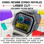 AE1200 (casio Royale) Laser Cut Two Color Screen Filter Sets For Modding. Fixed Price $6.50.