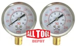 Qty Air Pressure Gauge 2" Side Mount 1/4" Npt Dial - To 200 Psi. Fixed Price $13.49.