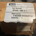 Parker 3PU35-280X1 Micron Interceptor/filter, New #301613. Fixed Price $67.99.