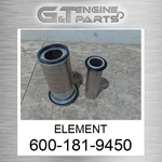 600-181-9450 Element Fits Komatsu (surplus Open Box). Fixed Price $67.21.