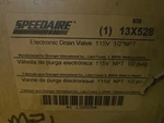 New Speedaire 13X528 Valve, Timed Electric Auto Drain, 1/2 Size. Fixed Price $50.00.