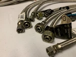 Lot Of Seven (7) Aquaflo Stainless Steel Faucet Supply Line See Full Description. Fixed Price $39.00.
