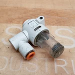 Smc ZFB2 Pneumatic Suction Filter, 1/4" Push Fitting - Used. Fixed Price $7.99.