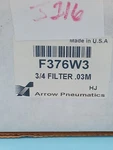 New F376W 3/4" Arrow Pneumatic Air Compressor Particulate Filter With Metal Bowl. Fixed Price $103.49.