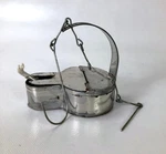 Tin Betty Lamp - 18TH Century Primitive Oil. Fixed Price $19.00.