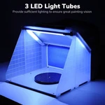 Xcceries Portable Hobby Airbrush Paint Spray Booth Kit Exhaust Filter Led Light. Fixed Price $119.90.
