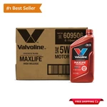 Maxlife 5W-20 Synthetic Blend Motor Oil For Vehicles Over 75,000 Miles 6 Qts. Fixed Price $42.39.