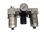 Used Smc 1/2" Npt Air Filter Lubricator, Regulator, Micron, 145 Psi, AC40-N04G. Fixed Price $87.99.