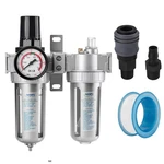 Nanpu 3/8" Npt Air Filter Pressure Regulator Lubricator Dryer Gauge Kit Water.... Fixed Price $44.14.