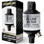 Compressor Water Separator, Produces Clean Dry Air, With Drain Valve. AI3.... Fixed Price $22.99.