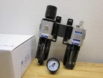 Mindman Air Regulator 3/8" Pipe Thread Manual Water Drain MACP300-10A-T10. Fixed Price $145.00.