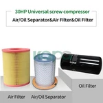 Oil / Air Filter Element And Gas Separator Sets For 25-30HP Compressor. Fixed Price $352.00.