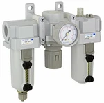 Pneumaticplus Air Filter Regulator Lubricator 3/4" Npt 250 Psi SAU400-N06G-MEP. Fixed Price $205.99.