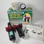 Central Pneumatic 1/4" Npt Air Filter Regulator No. 42035. Fixed Price $18.00.