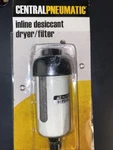 Central Pneumatic Inline Desiccant Dryer /filter Removes Water Vapor 68215. Fixed Price $16.00.