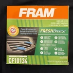 Fram CF10134 Cabin Air Filter Fresh Breeeze Arm & Hammer Activated Carbon. Fixed Price $10.20.