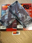 Two K&n 33-2085 Hi-flow Air Intake Drop Filters For 1992-2002 Dodge Viper V8. Fixed Price $79.99.