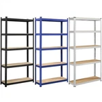 5-TIER Heavy Duty Metal Shelving Unit Garage Shelves Utility Rack Adjustable. Fixed Price $49.99.