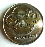 Vintage Metal Medallion Jal Japan Air Lines Botsford Constantine Gardner 1973. Fixed Price $74.99.