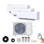 9000 12000 Btu Tri Zone Mini Split Air Conditioner Ductless 208-230V. Fixed Price $1904.60.