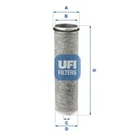 Ufi 27.979.00 Air Filter For Daf, Deutz-fahr, Fendt, Mercedes-benz. Fixed Price $36.17.