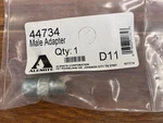 Alemite 44734 Male Adapter 3/8 Nptf X 1/2-27 Taper Straight. Fixed Price $17.00.