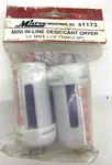 New Milton Industries S-1173 Mini Disposable Air Line Desiccant Filter 2 Pack. Fixed Price $19.99.
